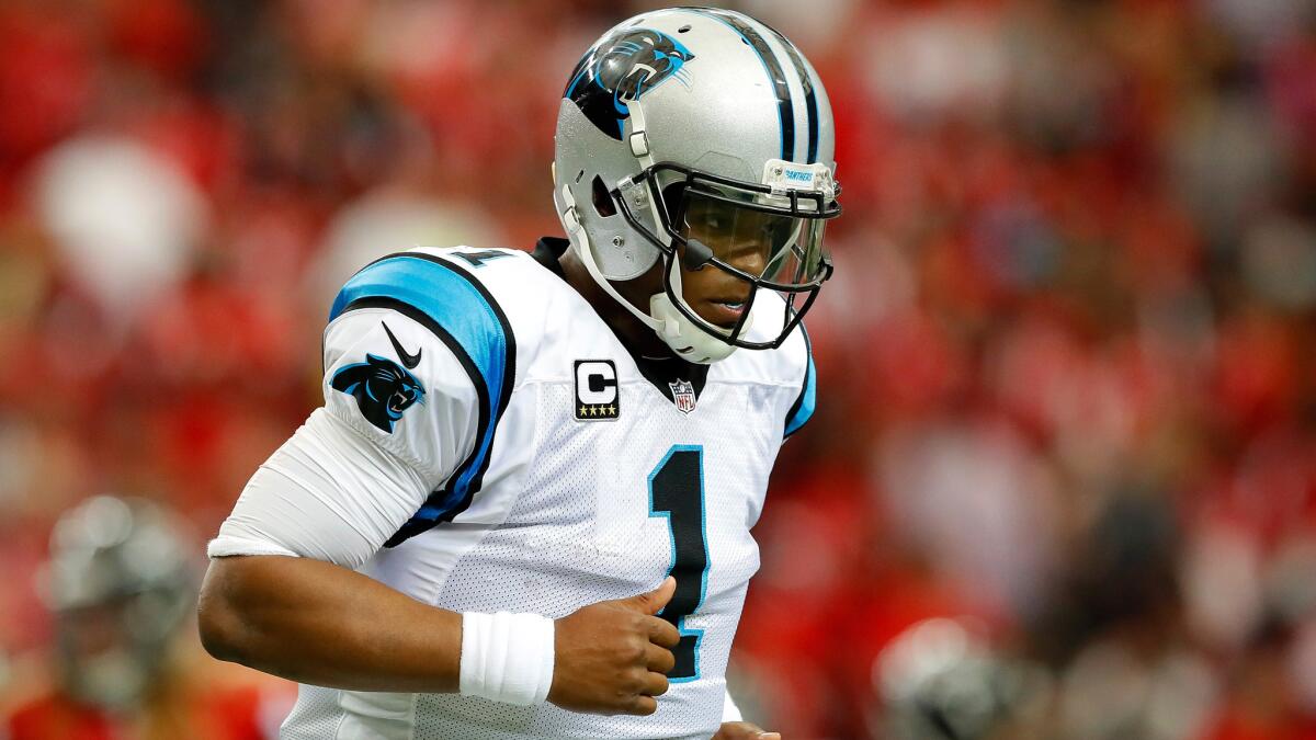 Panthers quarterback Cam Newton did not practice for a third consecutive day and is doubtful for Monday's game.