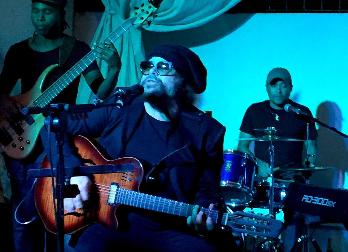 Cuban singer-songwriter Carlos Varela, one of his country's "nueva trova" troubadours, performing recently at Paladar Opera restaurant in Havana. Jackson Browne, Bonnie Raitt and Dave Matthews are among high-profile fans in the English-language pop and rock music community.