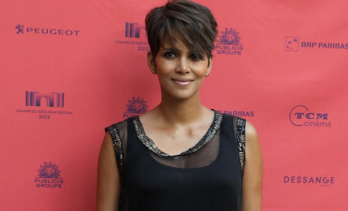 Halle Berry arrives at the screening of the film "Things We Lost in the Fire" during the Champs-Elysees Film Festival in Paris.
