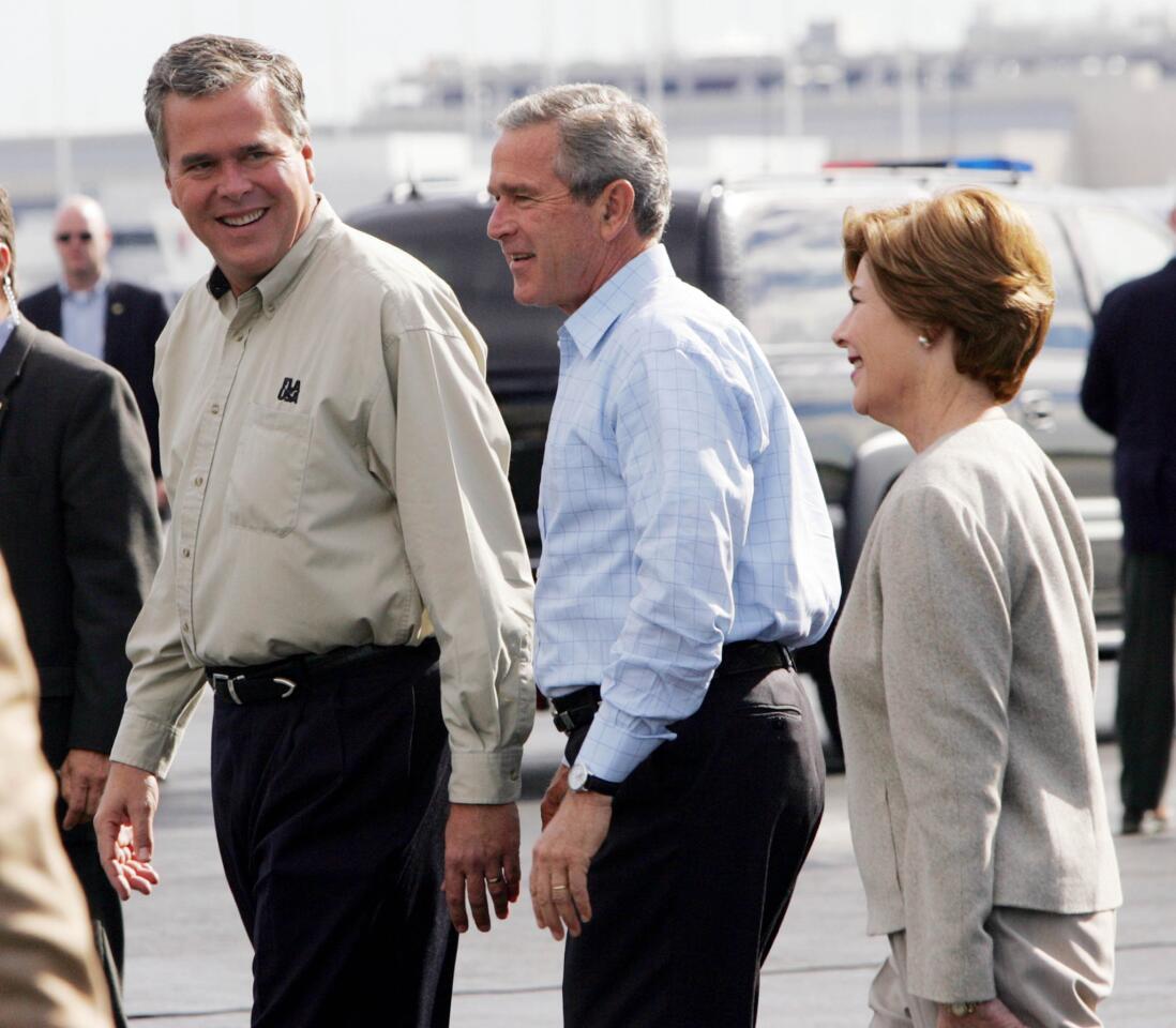 Jeb and George W. Bush
