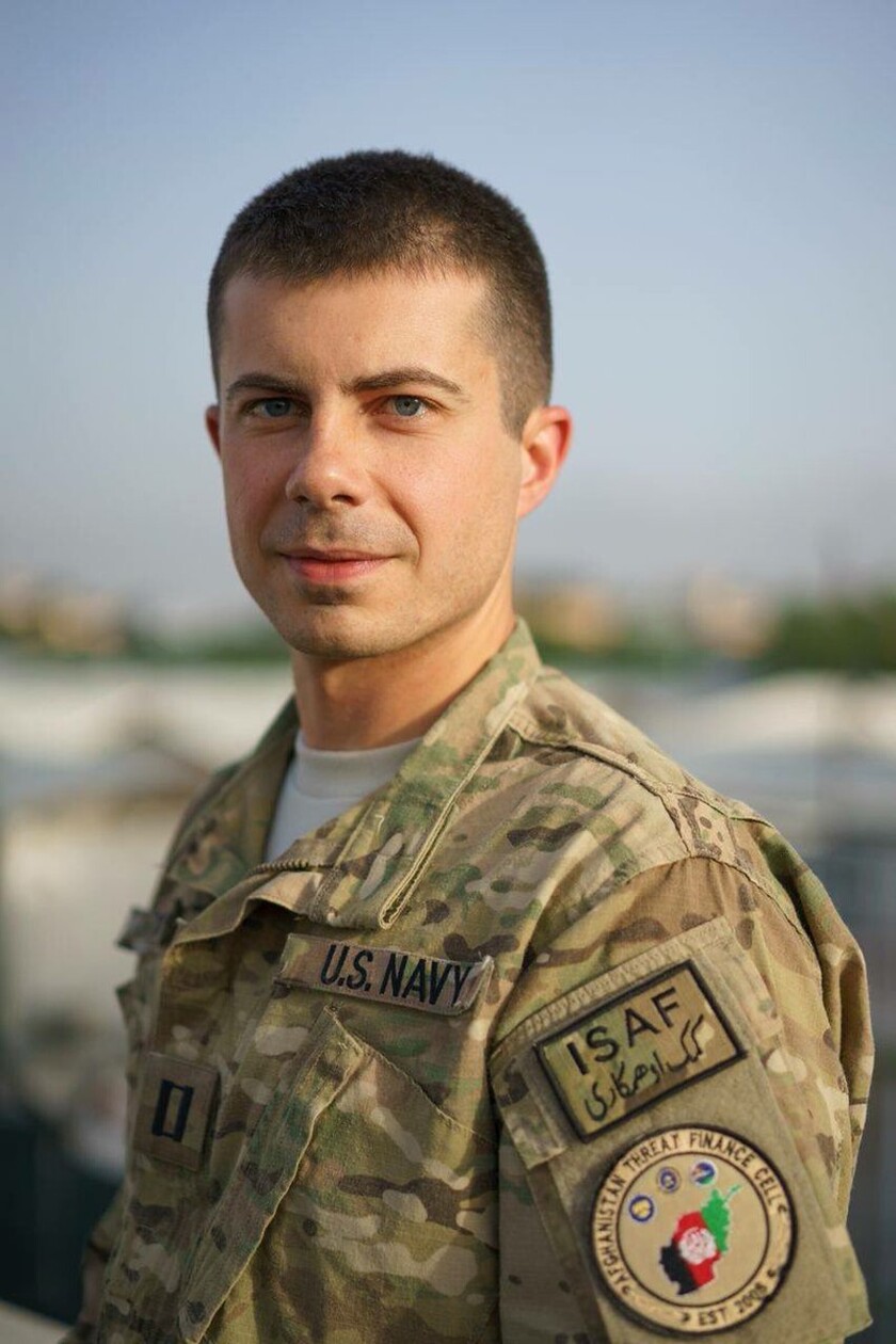Buttigieg touts military service, wary of overstating role - The San