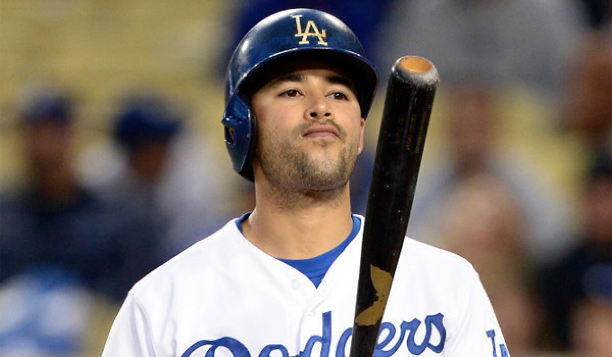 Dodgers outfielder Andre Ethier entered Saturday batting .235 with three home runs and 10 runs batted in depsite being in his best health in years.