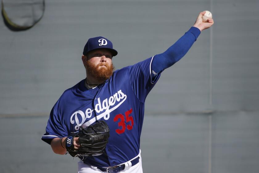 Brett Anderson pitches during spring training on Feb. 22.