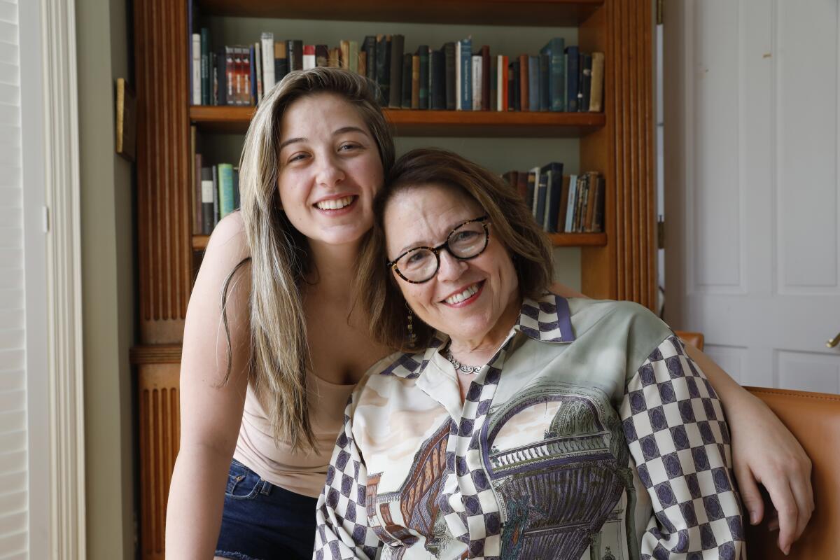 Janet Broderick, right, rector of All Saints’ Episcopal Church