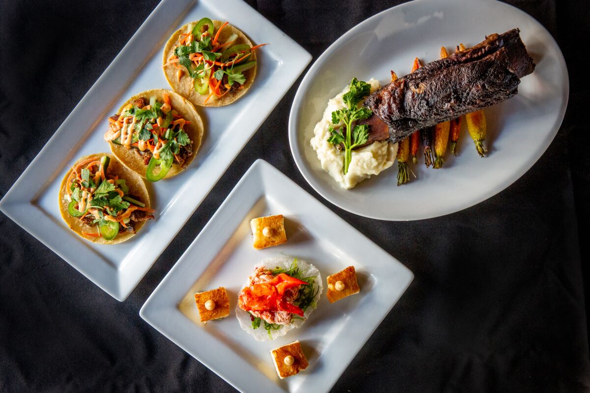 A selection of new dishes on the menu at the rebranded Social Tap San Diego.