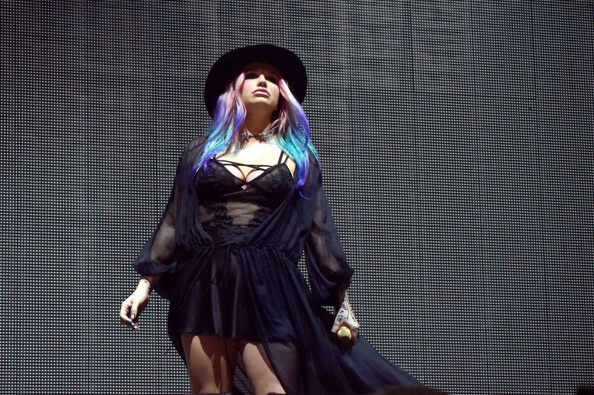 Singer Kesha performs on April 16, 2016, at the Coachella Valley Music and Arts Festival.