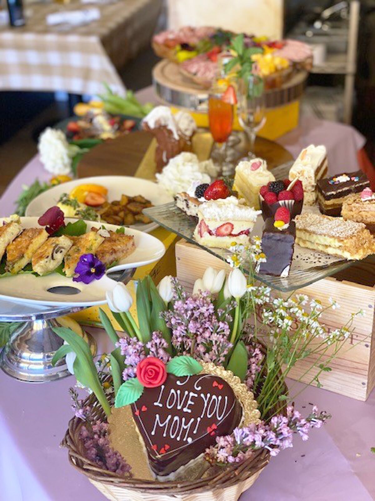 The French Gourmet will offer a wide variety of desserts as part of its special brunch buffet on Mother's Day.