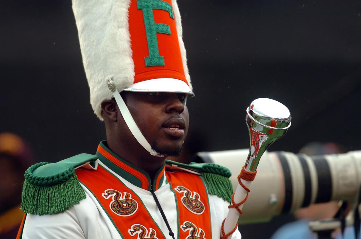 Robert Champion was a drum major in Florida A&M University's Marching 100 band.