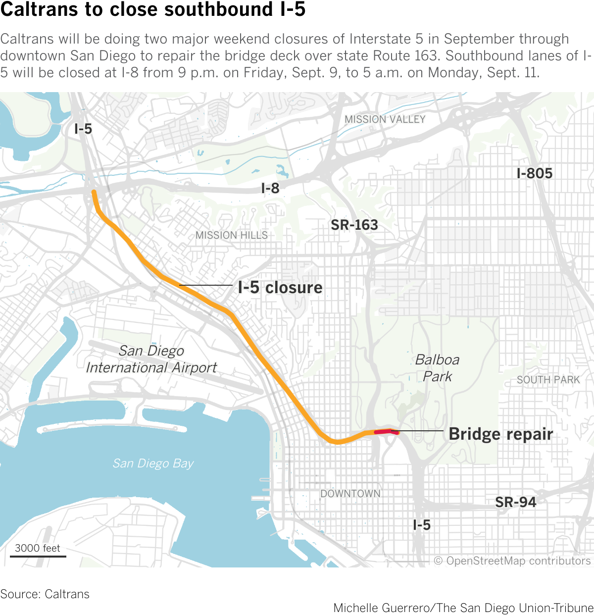 Emergency repairs on I-5 downtown: closure, detour, site visitors