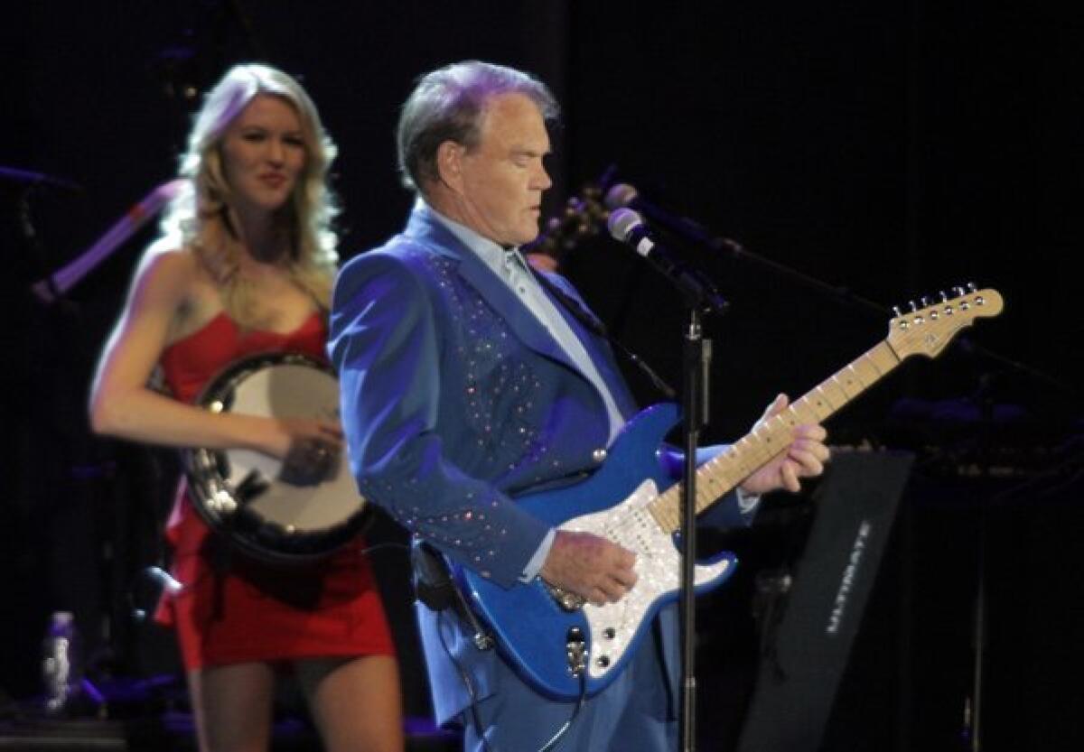 Glen Campbell performed at the Hollywood Bowl last summer.