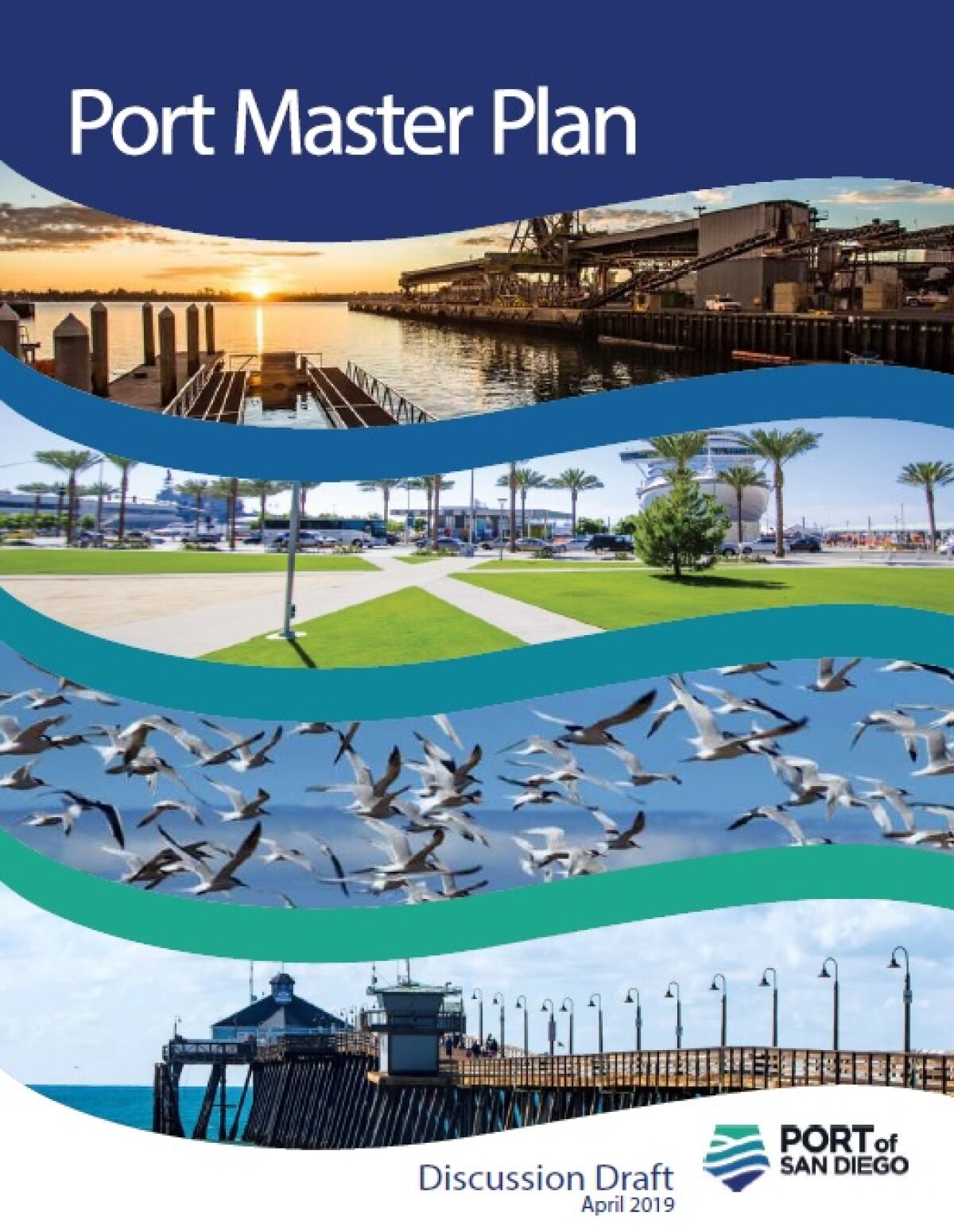 The Port of San Diego Master Plan serves as the primary tool to guide water and land uses and development on Port District lands, tidelands and submerged lands. The original was adopted by the Board of Port Commissioners in January 1964. The Port District runs 34 miles along San Diego Bay, spanning five cities. Find the Master Plan Discussion Draft online at bit.ly/PortofSDDraft