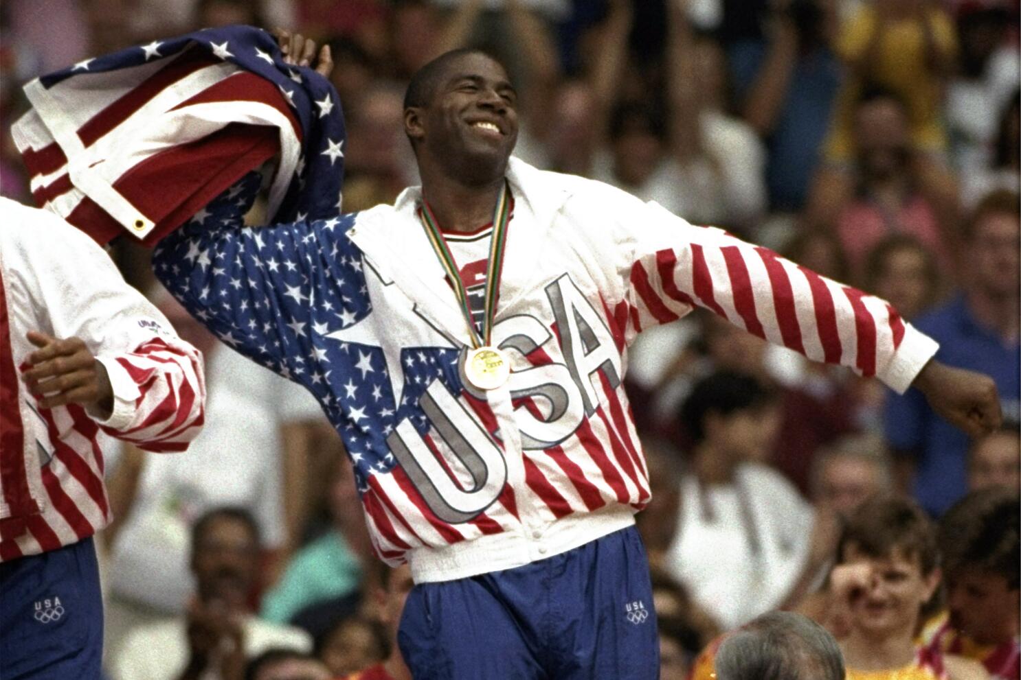 USA Dream Team Michael Jordan Magic Johnson Karl Malone Larry Bird