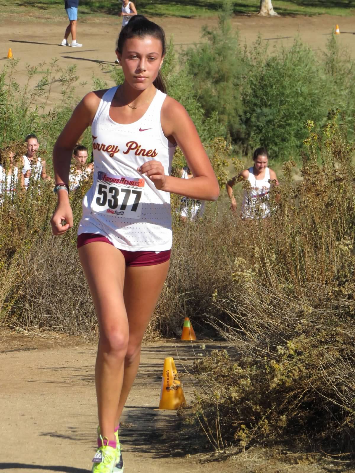 Marissa Gaut races at Kit Carson Park.