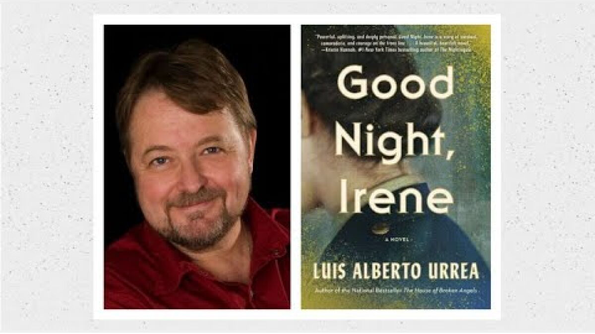 Watch Luis Alberto Urrea discuss 'Good Night, Irene' - Vimarsana News