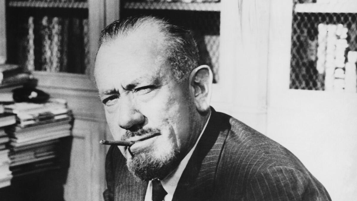 Author and Nobel Prize winner John Steinbeck, early 1960s.