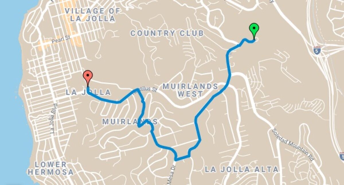 This is one of the suggested routes for the Viking 5K Charge fundraising run.