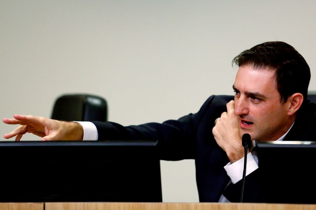 Board of Fire Commissioners Vice President Andrew Glazier