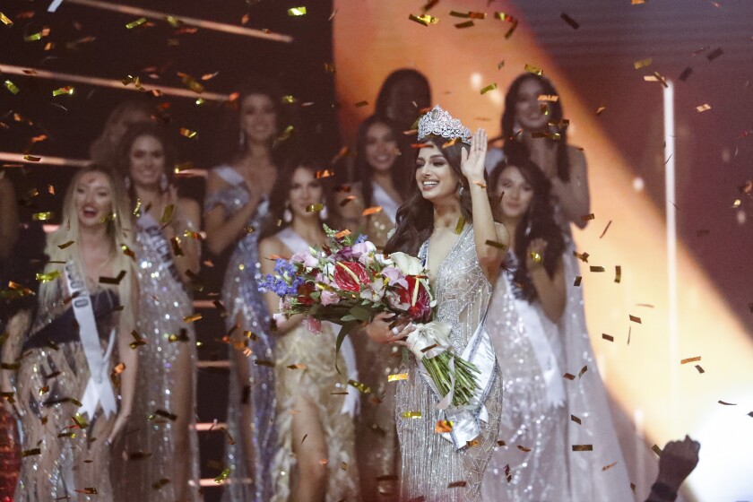 Miss India Harnaaz Sandhu tras ser coronada Miss Universo 2021 