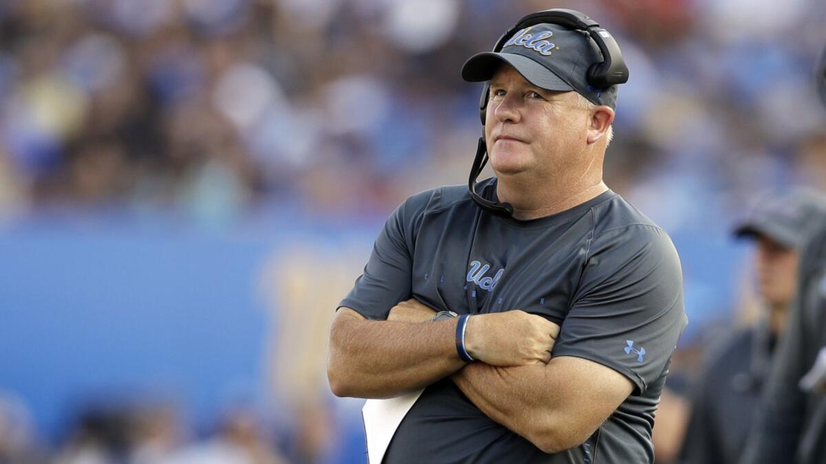 New coach Chip Kelly is off to an 0-2 start at UCLA.