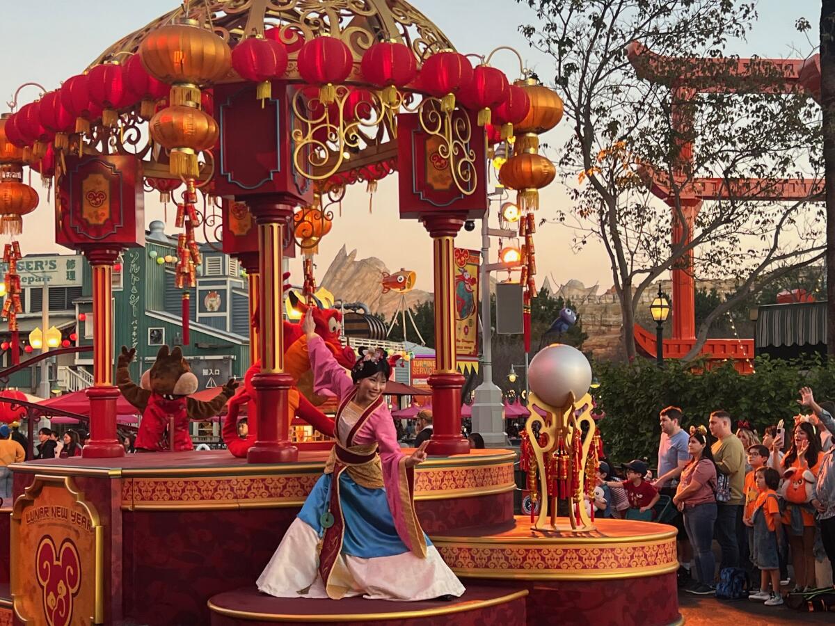 Mulan’s Lunar New Year Procession returns for Disney California Adventure's Lunar New Year celebrations.
