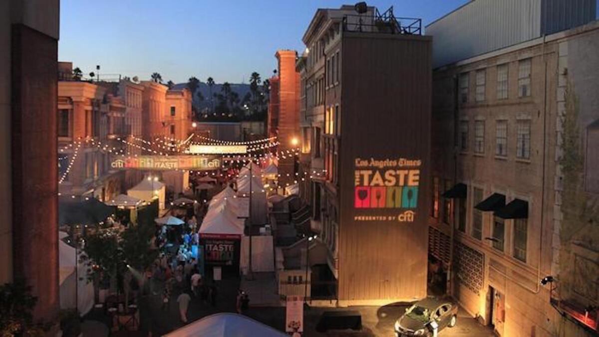 Opening night of The Taste in 2014.
