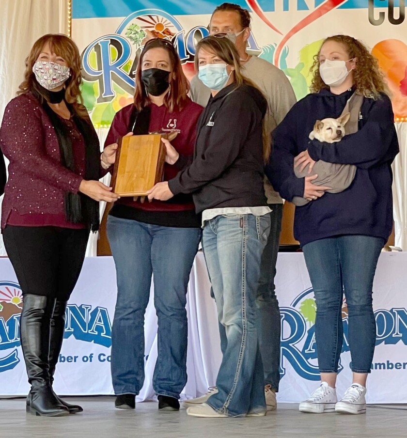 Frosted Faces Foundation nonprofit winners are, from left, Alicia Anthony, Kelly Smisek, Andrew Smisek, and Maira Vierheller.