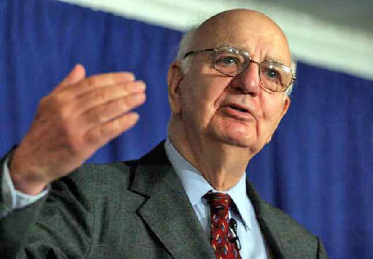 Ex-Fed Chairman Paul Volcker