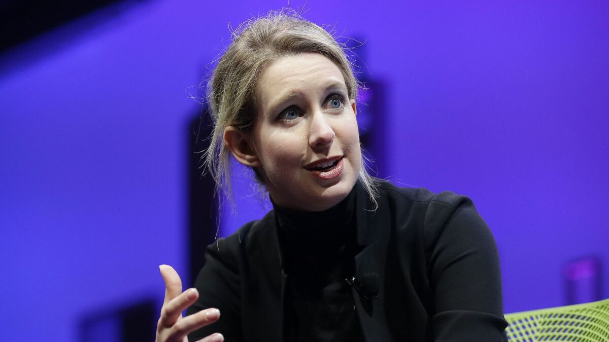 Elizabeth Holmes, founder and CEO of Theranos, speaks at the Fortune Global Forum in San Francisco in November 2015.