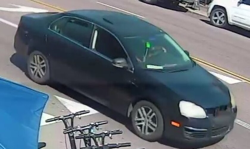 San Diego police are looking for the driver of this vehicle.