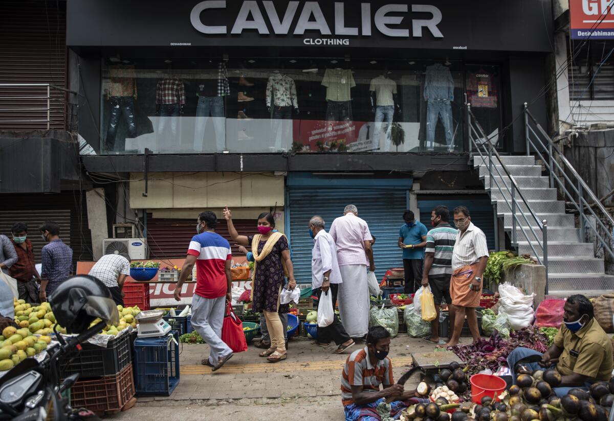 Market in Kochi, India