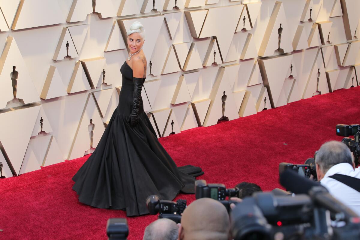 Oscar-winner Lady Gaga at the 91st Academy Awards.