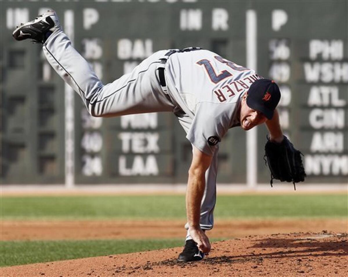 Story's 3-run HR out of Fenway helps Red Sox beat Tigers 5-4