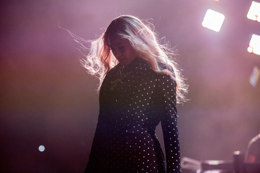 Beyoncé performs last month in Cleveland.