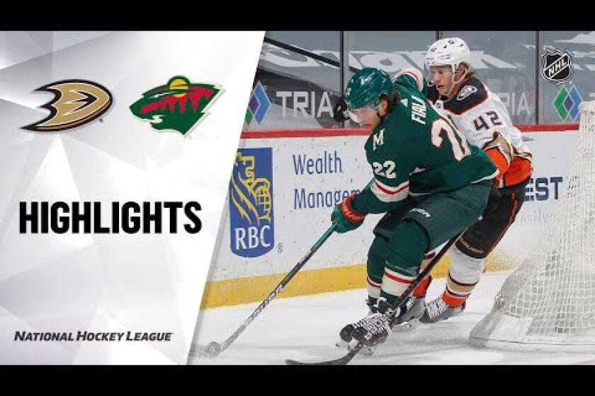 Highlights from Ducks' 4-3 overtime loss at Minnesota Wild