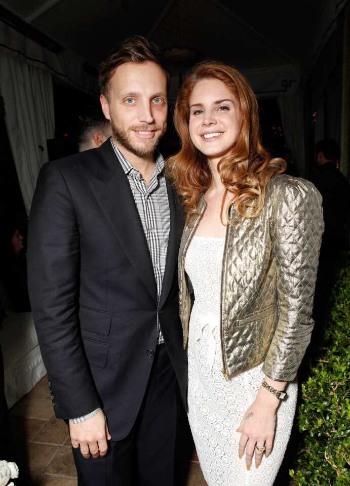 Singer Lana Del Rey and after-party host InStyle Editor Ariel Foxman.