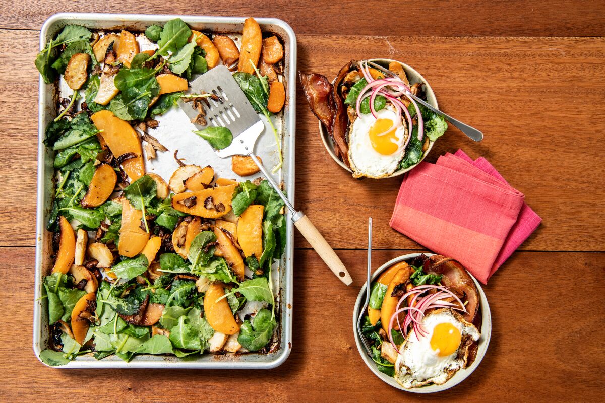 Bacon-Basted Root Vegetable Hash
