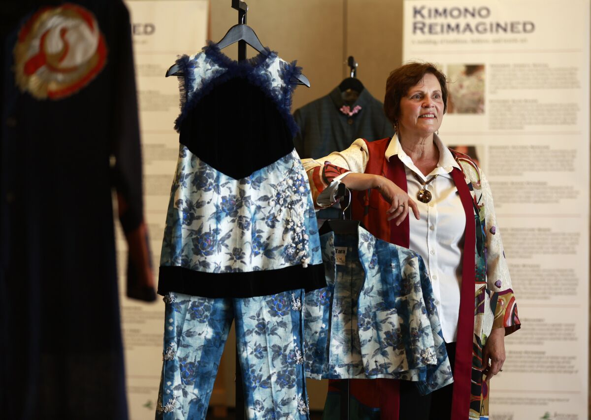 Tara Ritacco was the stitcher on this garment which is part of Kimono Reimagined