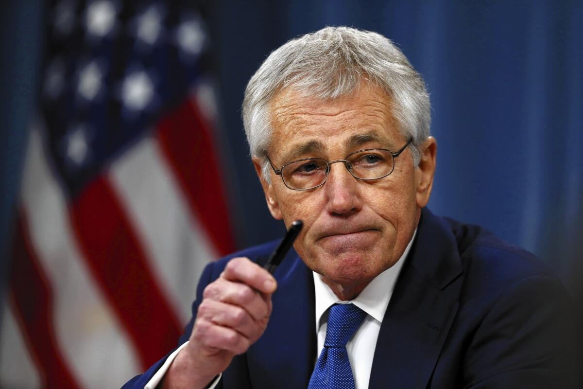 Defense Secretary Chuck Hagel acknowledged morale problems in the nation's nuclear forces, but he also told them during a tour of bases that there was no room for error in their work.