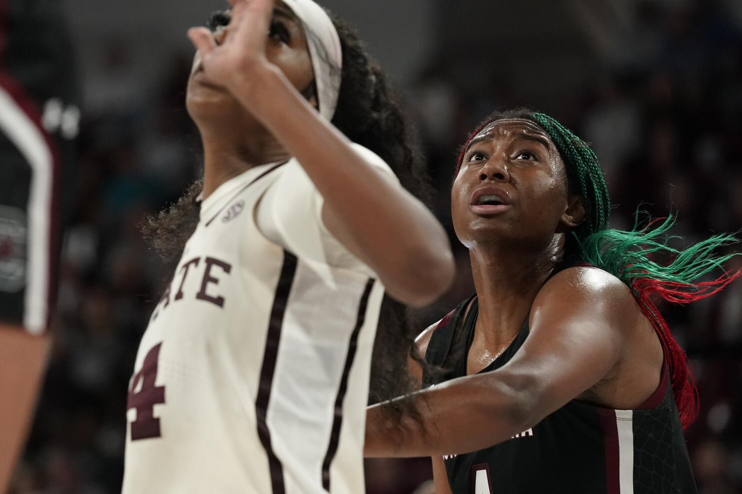 No. 1 South Carolina battles back to beat Mississippi State - The