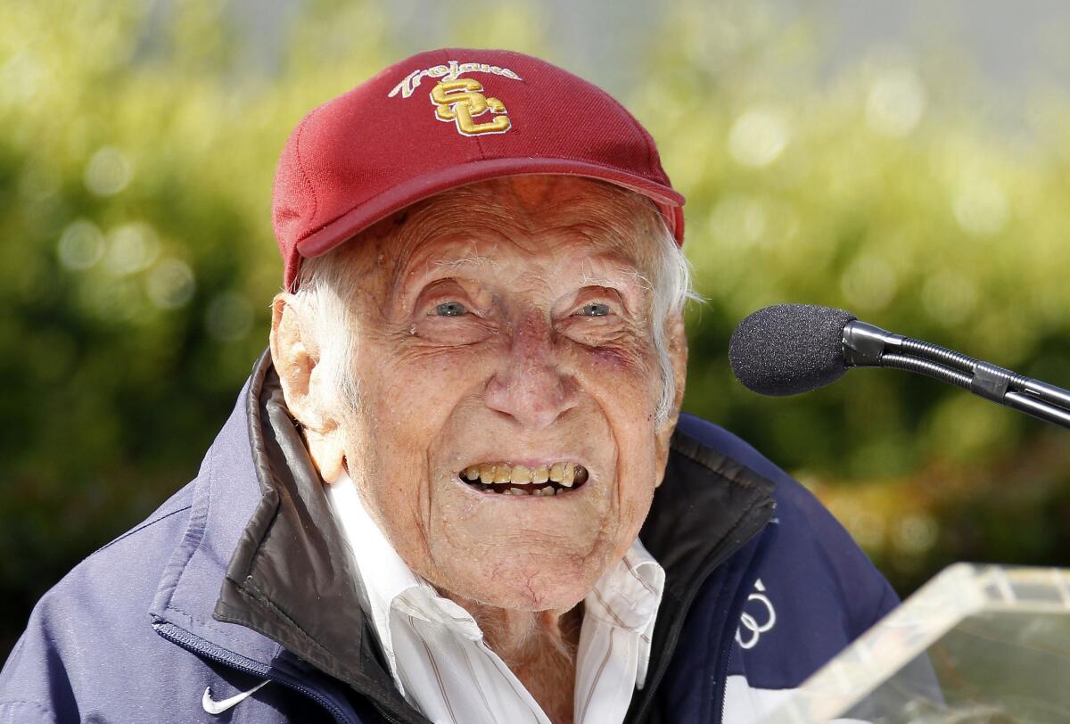 Louis Zamperini, whose life inspired the upcoming film "Unbroken," has died at age 97.