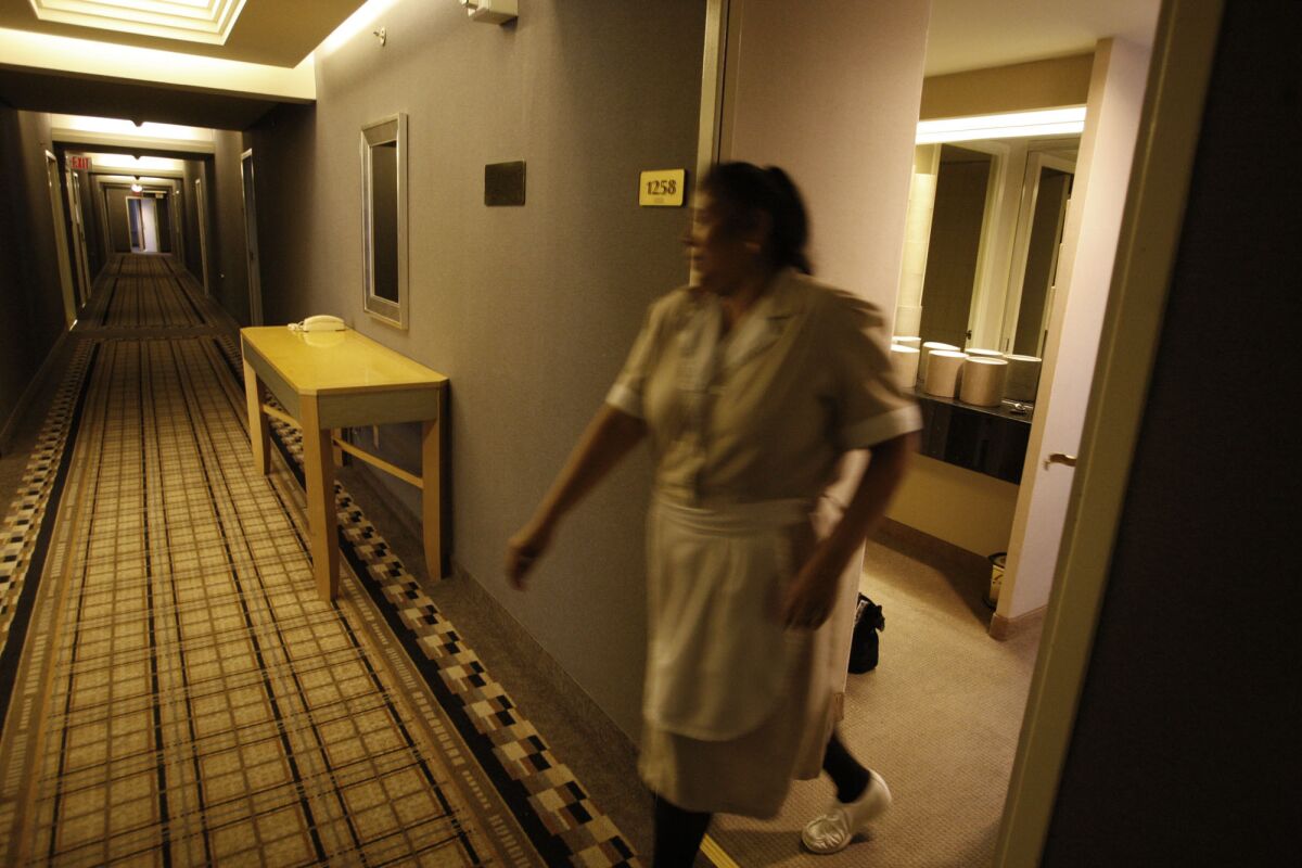 More than half of hotel workers surveyed report being sexually harassed at some point.