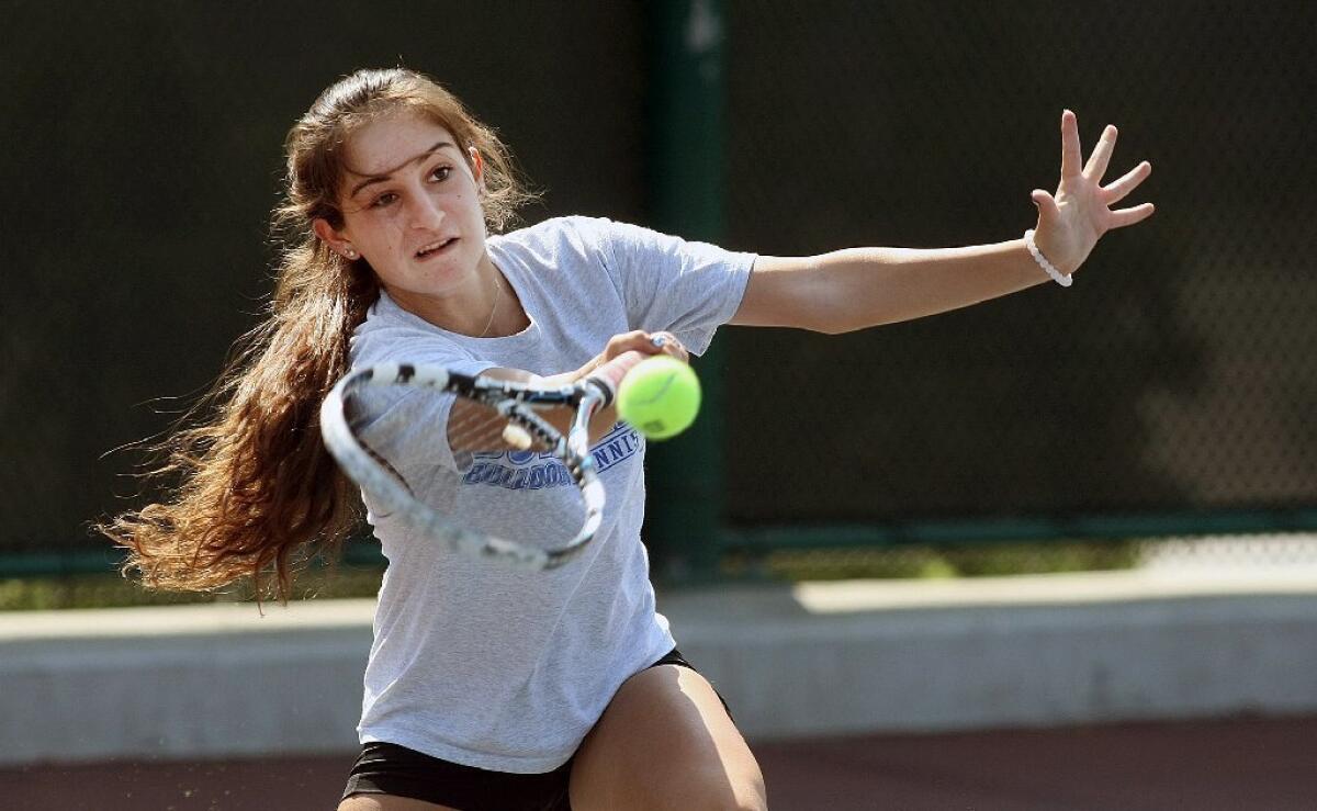 Alice Avevikian and the Burbank High tennis team are aiming for a return to the playoffs.