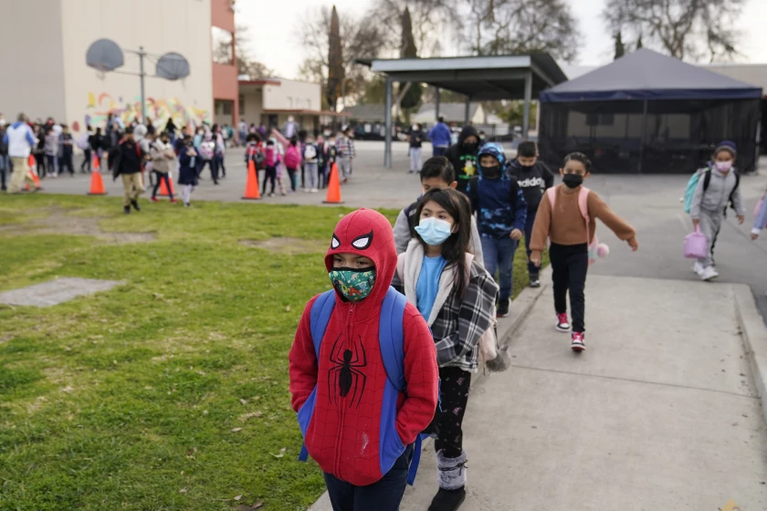 Students in California and Washington will no longer wear face masks