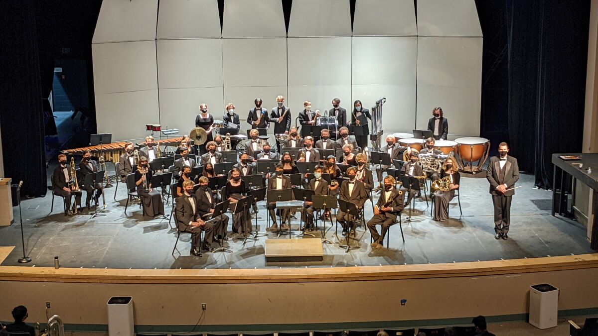 The 2021-2022 San Dieguito High School Academy Band.