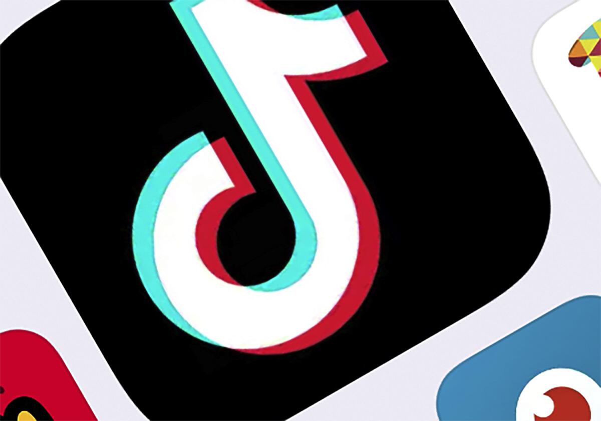 The icon for the TikTok app 