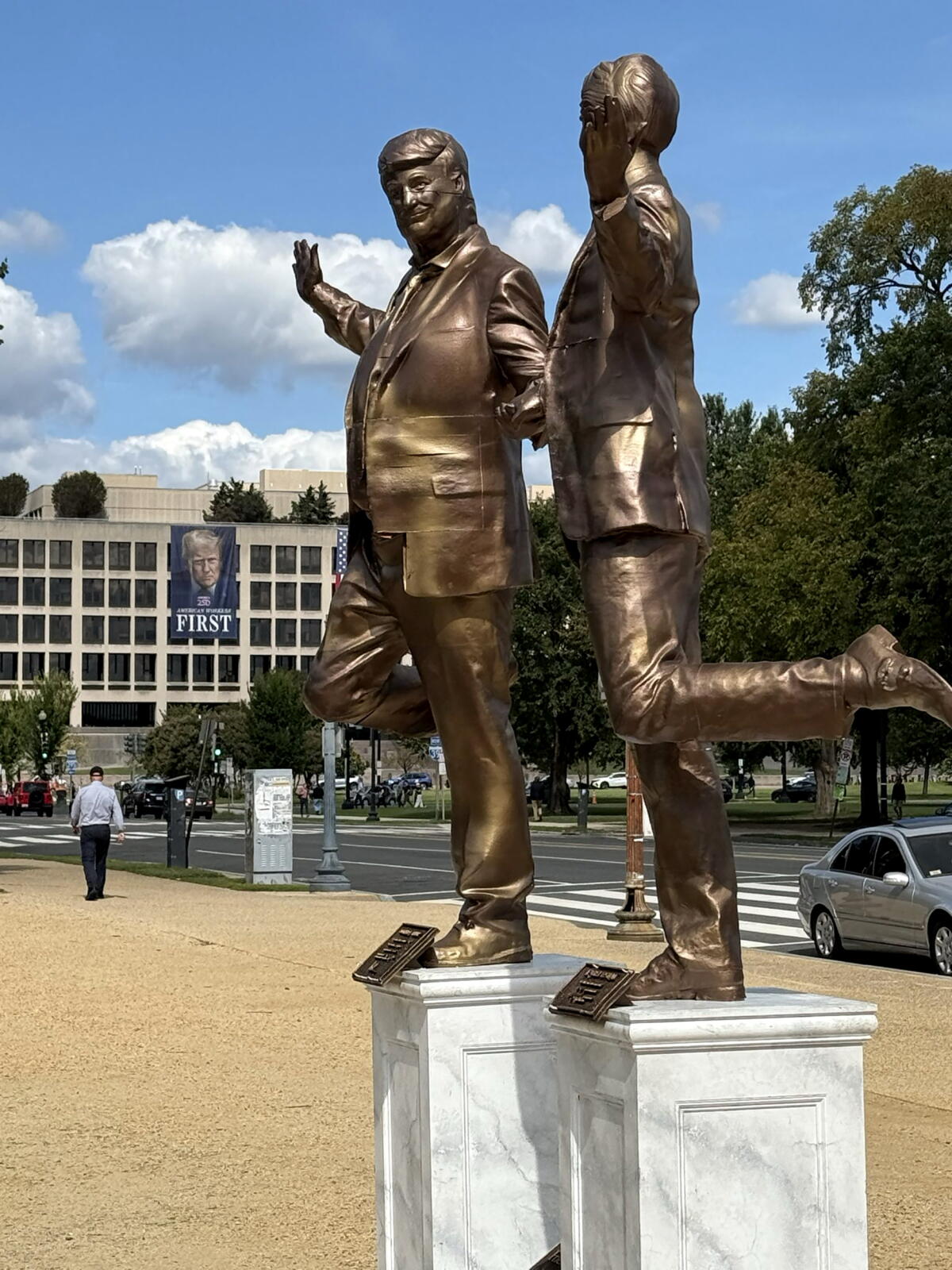 Statue Normal The Trump-Epstein statue is again up: 'Like a toppled Accomplice normal ...