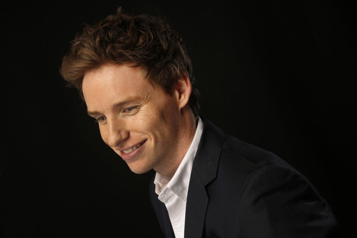 Actor Eddie Redmayne, who on Sunday won the Golden Globe for lead actor, drama, for his performance in "The Theory of Everything."
