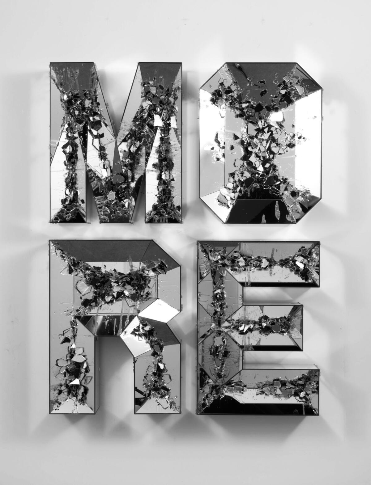 Doug Aitken's "More (shattered pour)," 2013, high-density foam, wood, mirror, 63 inches by 48 1/2 inches by 7 1/2 inches. (Doug Aitken / MOCA)