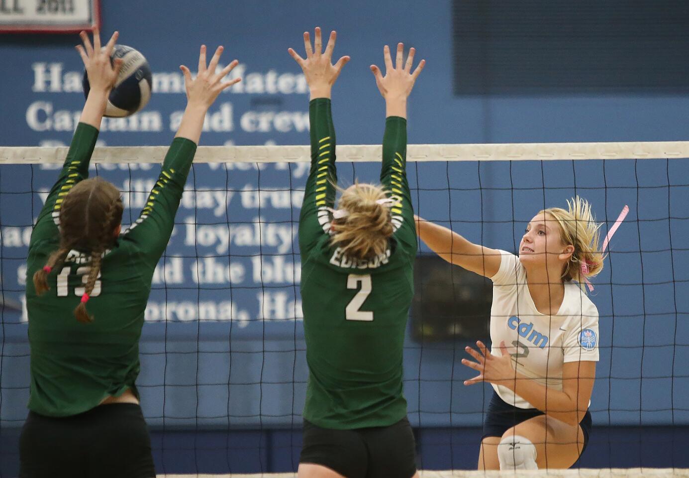 Photo Gallery: Edison vs. Corona del Mar in girls’ volleyball