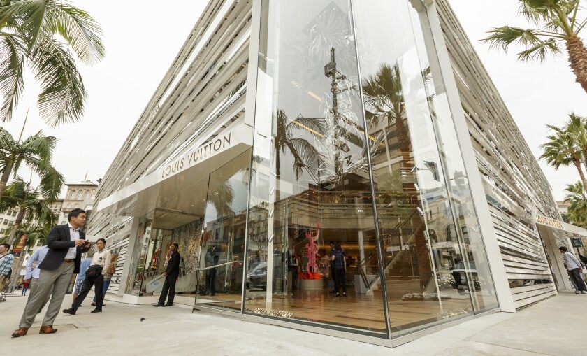 Louis Vuitton Store On Rodeo Drive Ca Usa Stock Photo - Download